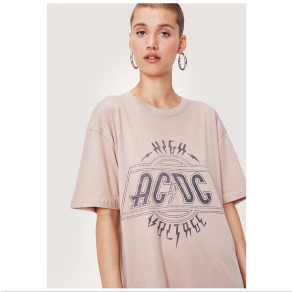AC/DC | HIGH VOLTAGE OVERSIZED T SHIRT DRESS - Picture 2 of 5